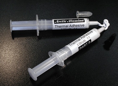 Термо клей Arctic Silver Alumina Adhesive, два шприца по 2.5 грамма AATA-5G