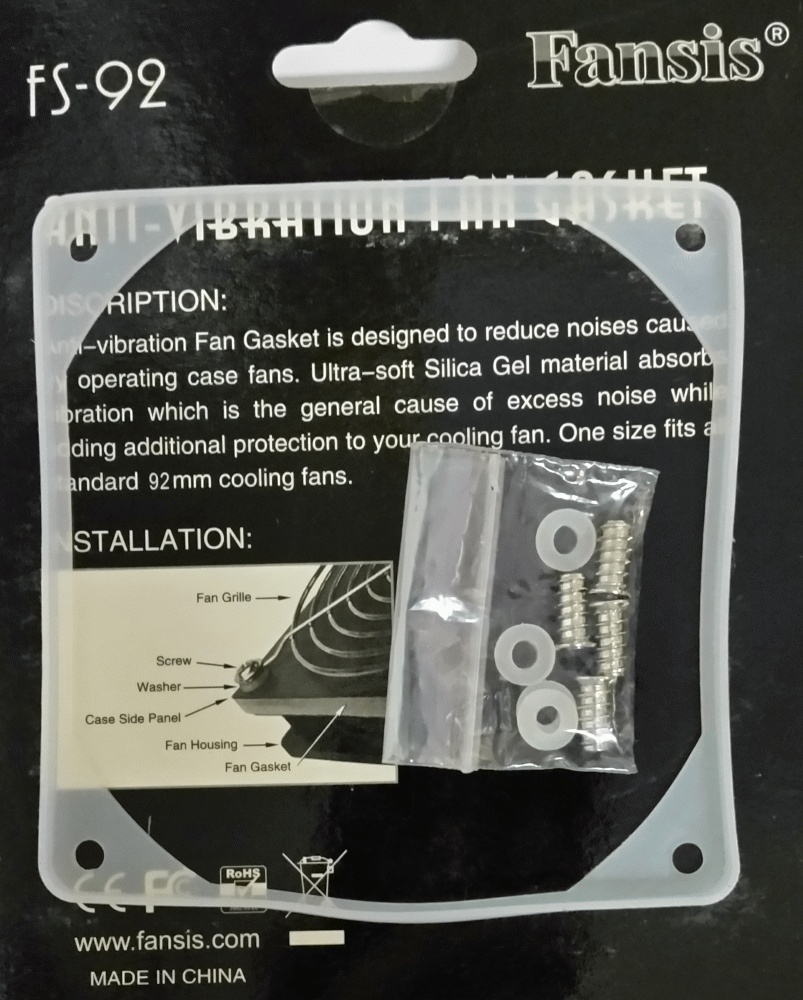 Прокладка для уменьшения вибрации Fansis 92 мм виброприемник(FS-92)