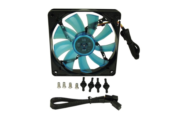 Вентилятор 120x120x25 GELID Solutions Wing 12 UV Blue 120mm, 1500rpm FN-FW12-15-B