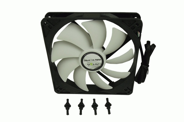 Вентилятор 140x140x25 GELID Solutions Silent 14 PWM 140mm, 750-1200rpm FN-PX14-12