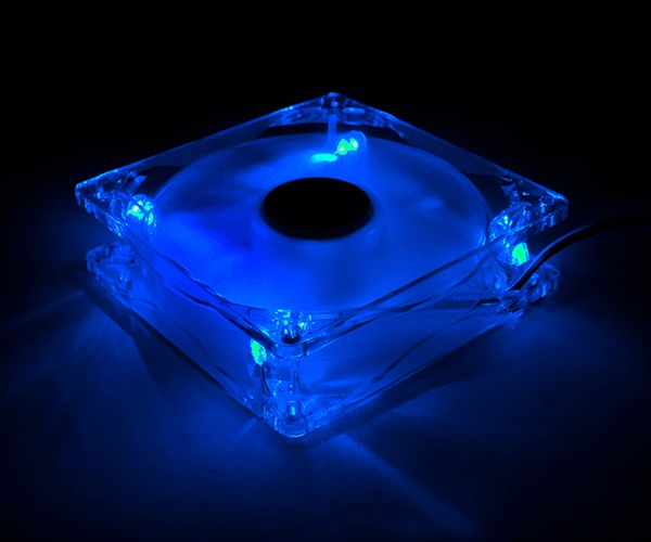 Вентилятор 120x120x25 Zalman ZM-F3 LED (SF) Blue