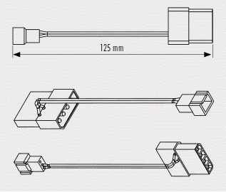 Переходник Noctua NA-SAC1 4:3-pin Adapter 3шт