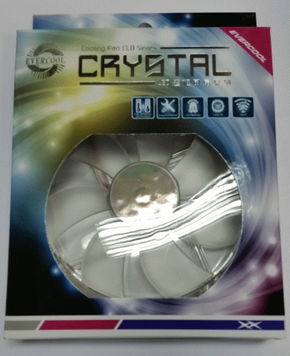 Вентилятор 120x120x25 EVERCOOL CLB12025L12SA-4LD2, Crystal LED Color, blue