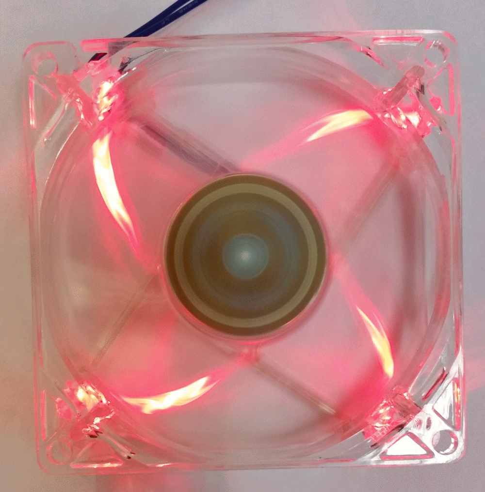 Вентилятор 80х80х25 STM icestorm Red LED 2500RPM CRL-80