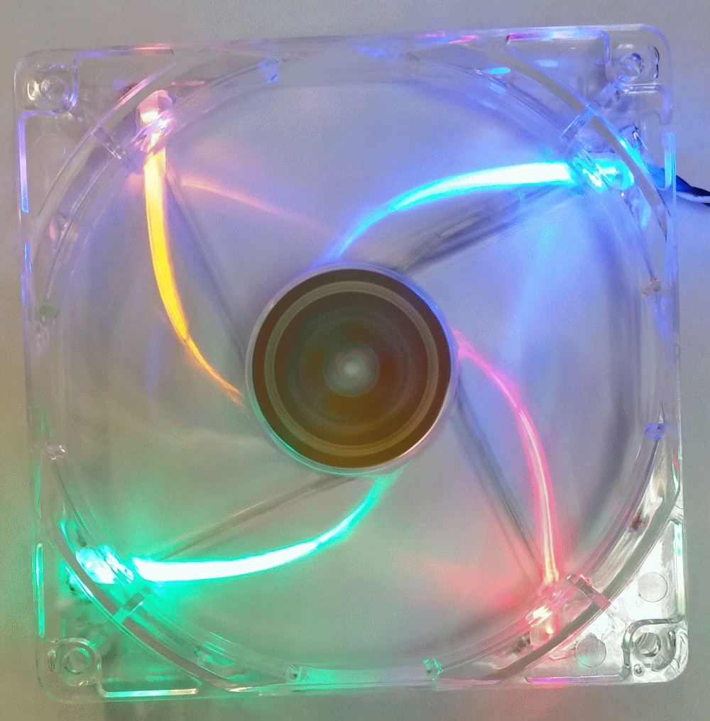 Вентилятор 120x120x25 STM icestorm RGB LED 1500RPM CCL-120