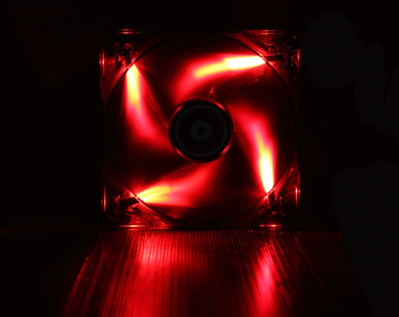 Вентилятор 120x120x25 BitFenix Spectre PWM LED Красный BFF-BLF-P12025R-RP