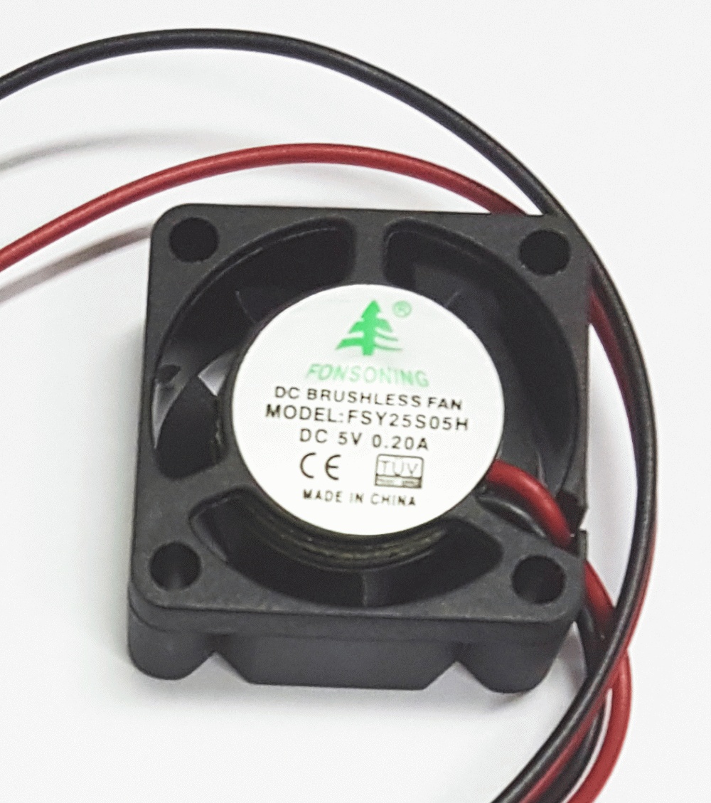 Вентилятор Fonsoning 25x25x10 FSY25S05H, 12000rpm, 23dBM, 0.12, 5V, 2pin