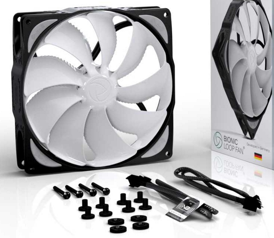 Вентилятор NoiseBlocker 140х140х29 BionicLoopFan 1200rpm B14-PS