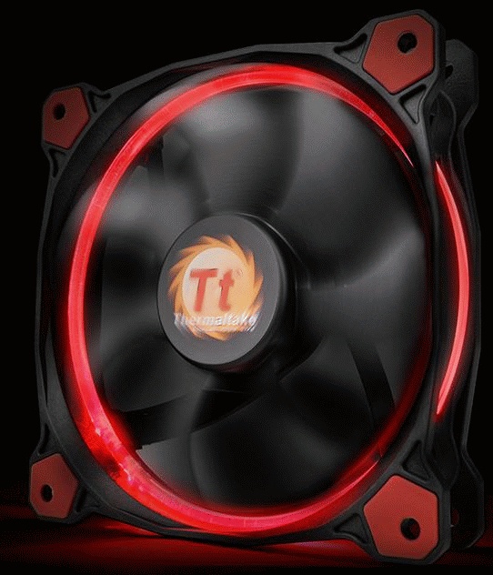 Вентилятор 120x120x25 Thermaltake Riing 12 LED Red (CL-F038-PL12RE-A)
