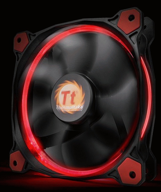 Вентилятор 140x140x25 Thermaltake Riing 14 LED Red (CL-F039-PL14RE-A)