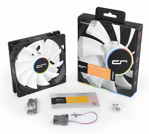 Вентилятор 120x120x25 Cryorig QF120 Performance CR-QFC, 600-2200rpm, PWM