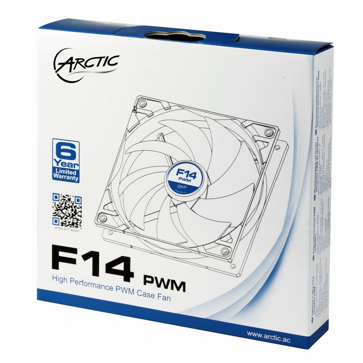 Вентилятор 140x140x25 Arctic F14 PWM (ACFAN00078A)