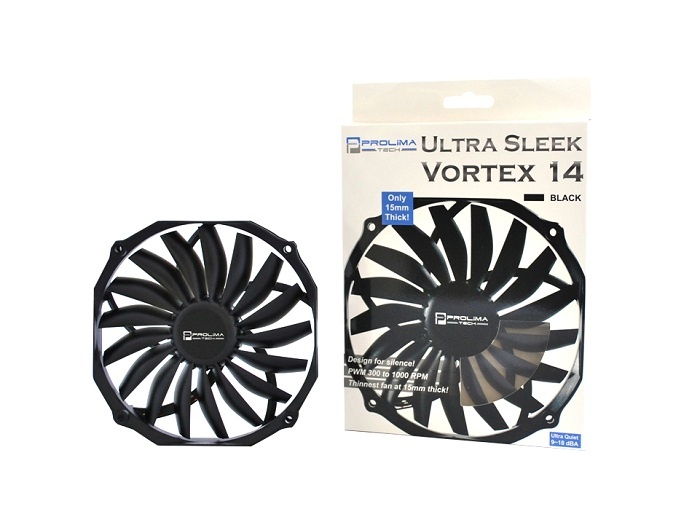 Вентилятор 140x140x15 Prolimatech Ultra Sleek Vortex 14