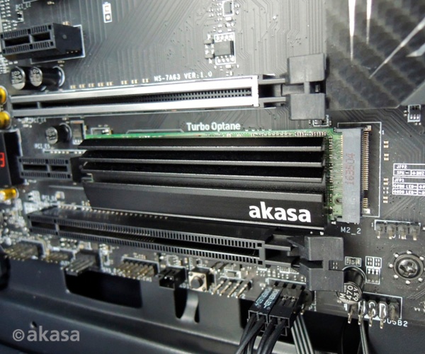 Охлаждение SSD Akasa Пассивный радиатор для охлаждения SSD M.2 A-M2HS01-BK
