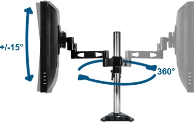 Аксессуары Arctic Крепление для монитора к столу ARCTIC Z1 Pro (Gen 2) Monitor Arm with 4-Port USB