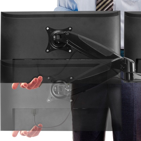 Аксессуары Arctic Крепление для монитора к столу ARCTIC Z1 3D Monitor Arm with 4-Port USB 3.0 Hub