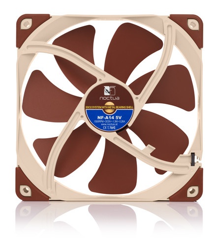 Вентилятор 140x140x25 Noctua NF-A14-5V, 300-1500 об/мин.