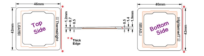 Рамка крепления Thermalright 1151 CPU Support Spacer