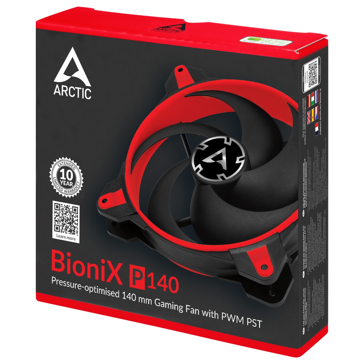 Вентилятор 140x140x28 Arctic BioniX P140 (Red) PWM ACFAN00127A