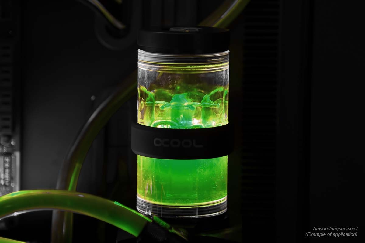 Жидкость - хладагент для СЖО Alphacool Eiswasser Crystal Green УФ-активированная 1000мл