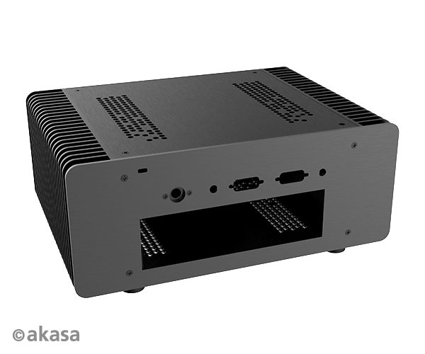 Корпус Akasa Maxwell PRO, Aluminum Mini-ITX fanless case A-ITX48-M1B
