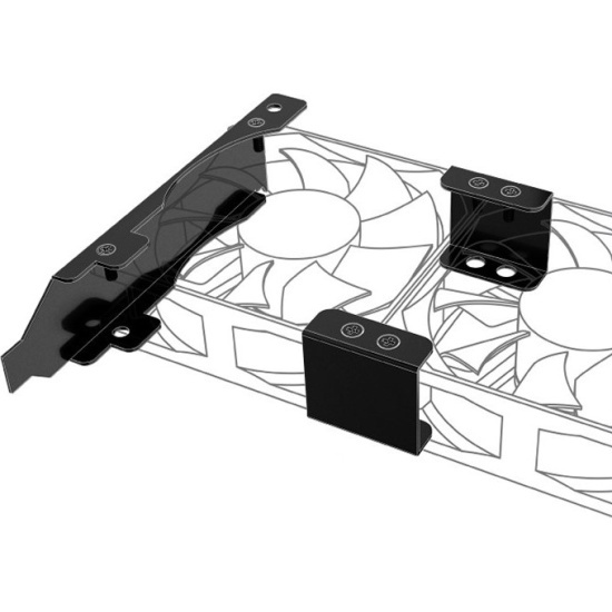 Охлаждение для видеокарт Akasa Кронштейн слота PCI 80/90 mm Fans AK-MX304-08BK