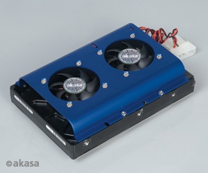 Охлаждение HDD Akasa 3.5 AK-HD-BL синий 2 вентилятора 50x50