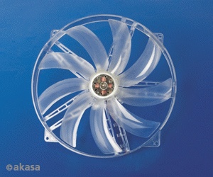 Вентилятор Akasa 220x220x30 LED CASE FAN AK-F2230SM-CB