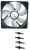 Увеличить Вентилятор 120x120x25 GELID Solutions Silent 12 PWM 750-1500rpm FN-PX12-15