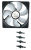 Вентилятор 120x120x25 GELID Solutions Silent 12 1000rpm FN-SX12-10
