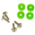 Увеличить Аксессуары Lamptron HDD Rubber Screws PRO -UV Green