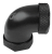 СВО Nanoxia Угловой адаптер для трубки Coolforce,угол 90°, диам. с обеих сторон 12мм, черный CF-MGF1