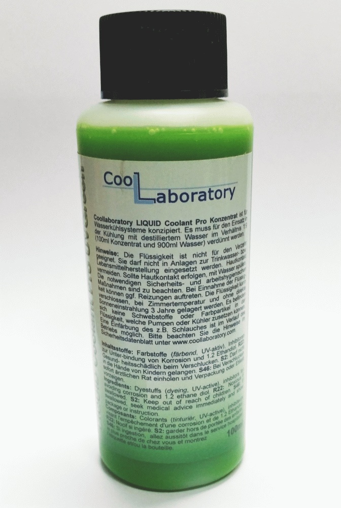 Жидкость - хладагент для СВО Coollaboratory Liquid Coolant Pro UV Green Concentrate 100ml