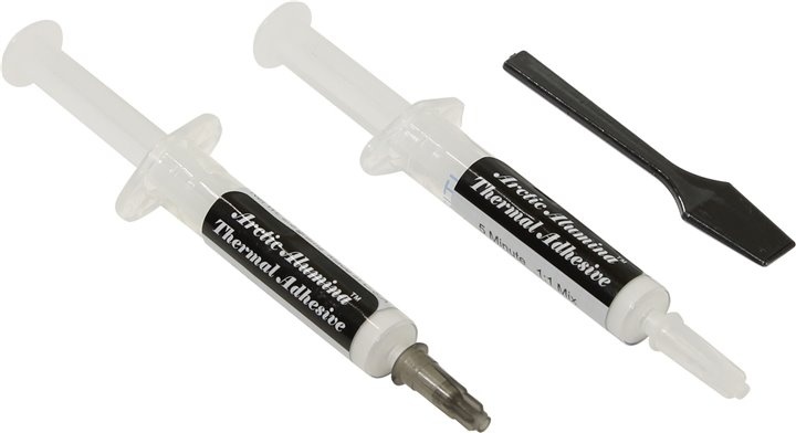 Термо клей Arctic Silver Alumina Adhesive, два шприца по 2.5 грамма AATA-5G