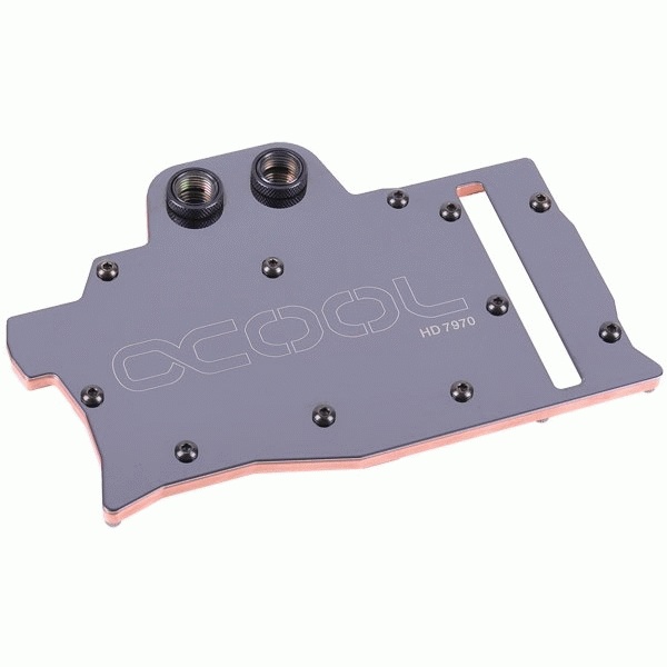 Водоблок СВО видео Alphacool NexXxoS ATXP ATI 7970/50 series - polished stainless steel - black