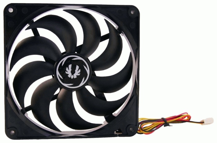 Вентилятор 140x140x25 BitFenix Spectre Black (жидкостные подшипники, 20 дБа)