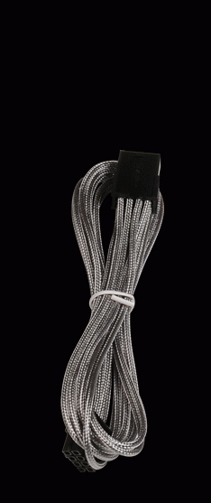 Удлинитель BitFenix 8-pin EPS12V 45cm Silver/Black (BFA-MSC-8EPS45SK-RP)