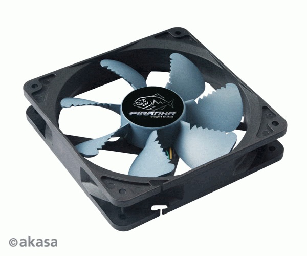 Вентилятор 120x120x25 Akasa AK-FN072 12cm Piranha 120mm 4-Pin PWM 7-Blade