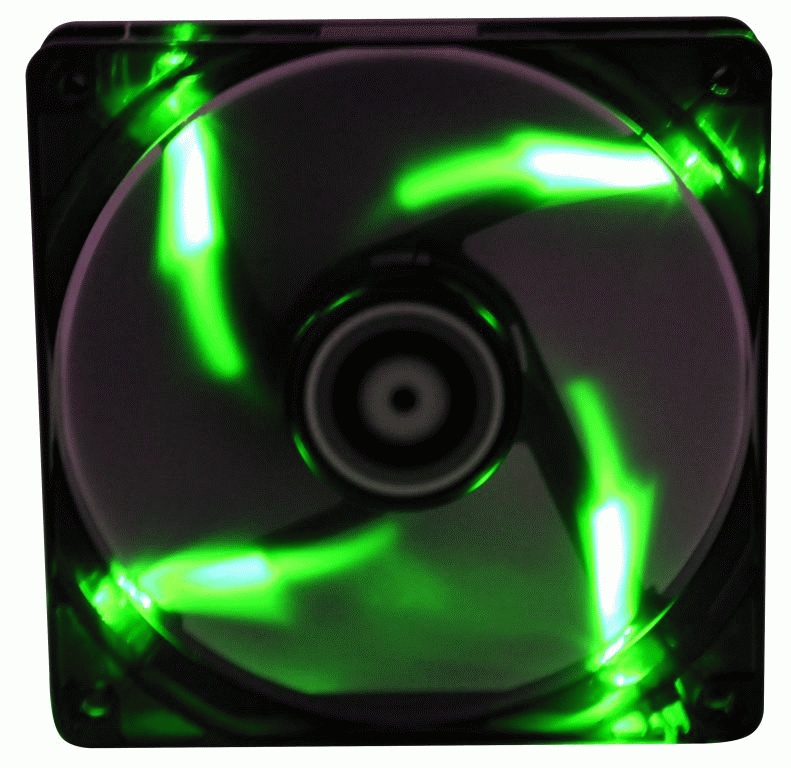 Вентилятор 120x120x25 BitFenix Spectre LED Green BFF-BLF-12025G-RP