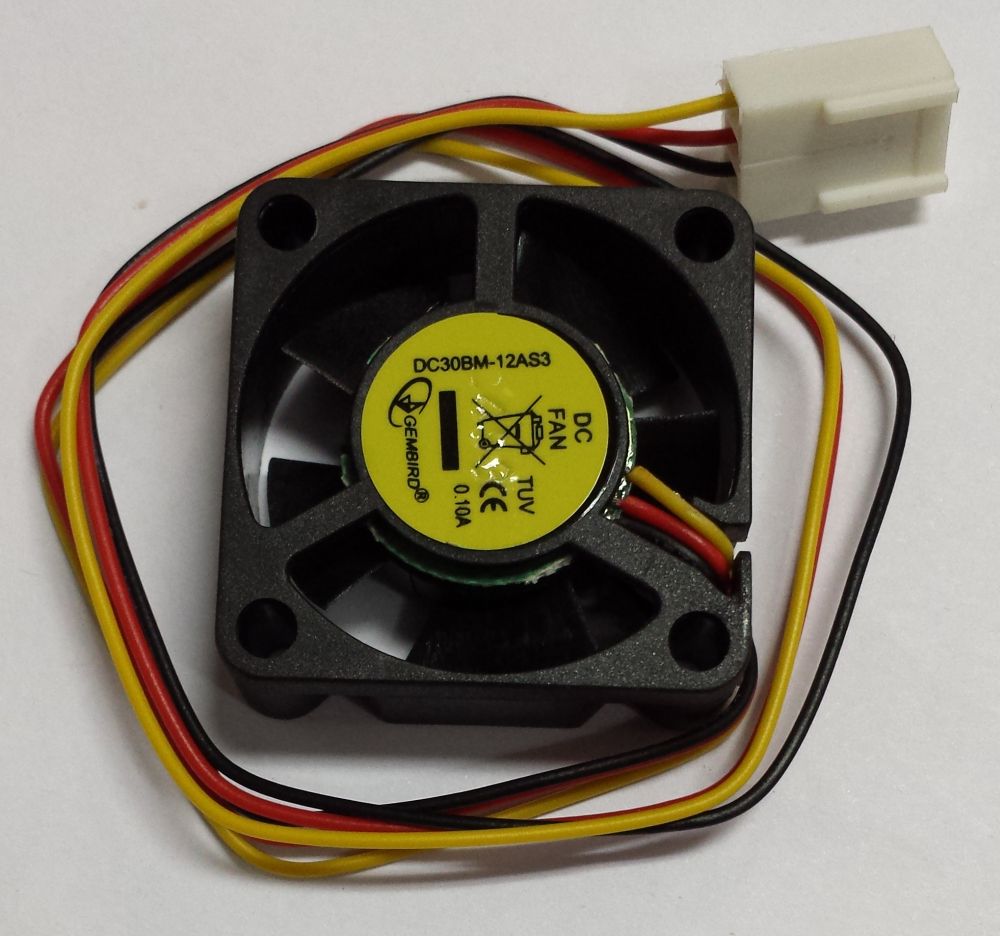 Вентилятор Gembird 30x30x10 DC30BM-12AS3 3pin Ball
