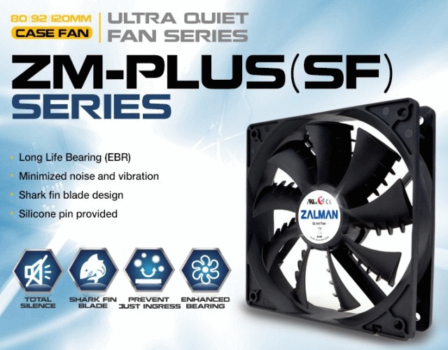 Вентилятор 120x120x25 Zalman ZM-F3 SF