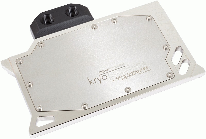 Водоблок СЖО видео Aqua kryographics fu?r GTX 780 Ti nickel plated version