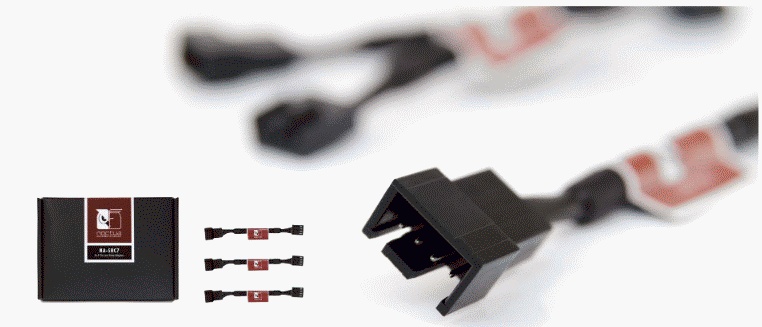 Переходник Noctua 4pin => 4pin понижающий NA-SRC7 PWM Low-Noise Adapter 3шт