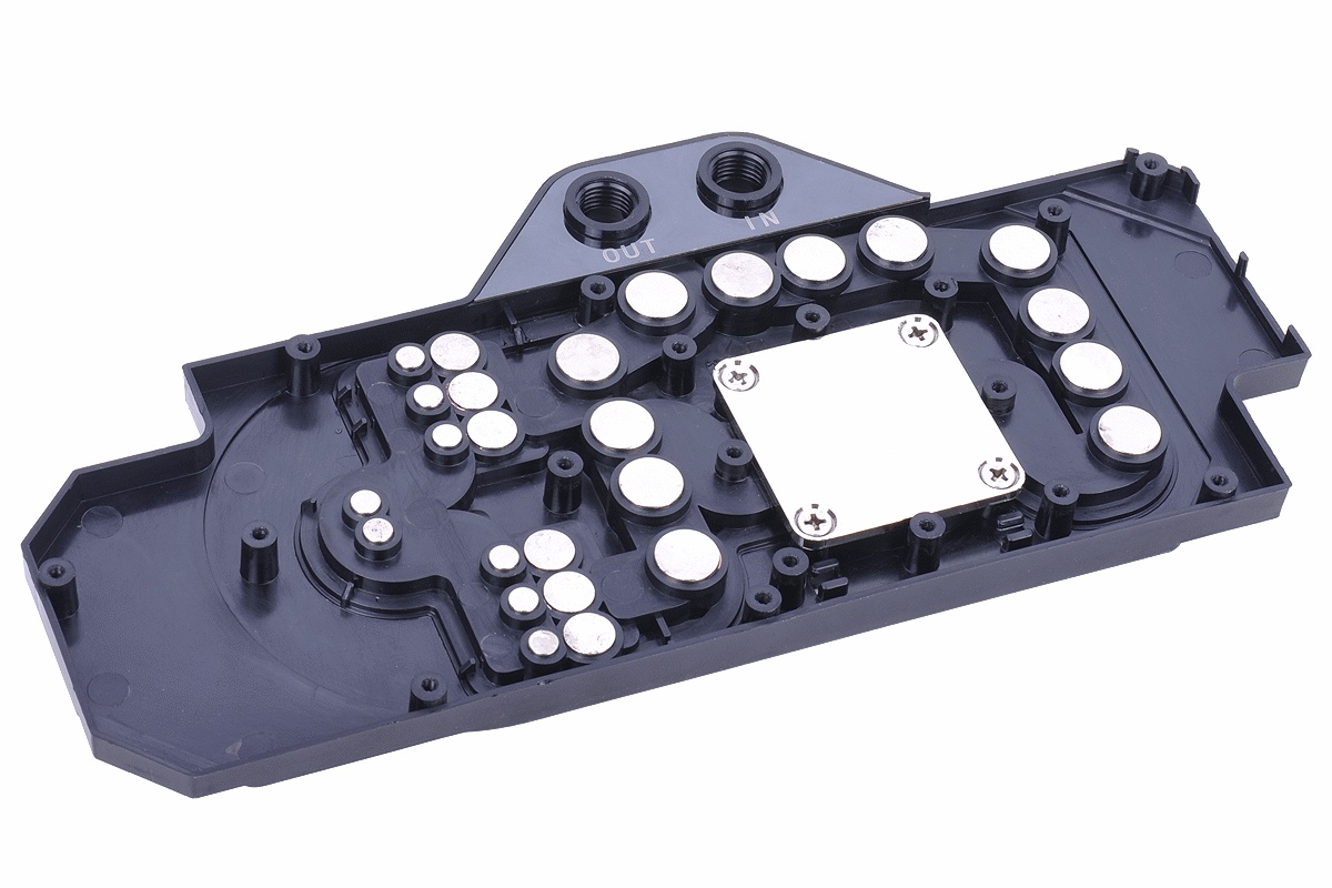 Водоблок СВО видео Alphacool NexXxoS NVXP Nvidia GTX780/Titan - Edelstahl poliert - Schwarz 12683