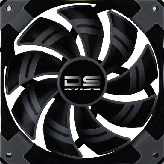 Вентилятор 140x140x25 AeroCool DS Black 1000 RPM