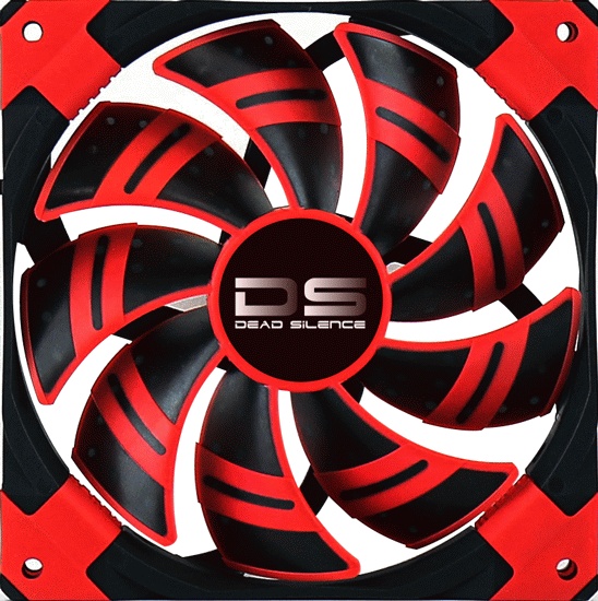 Вентилятор 140x140x25 AeroCool DS Red 1000 RPM