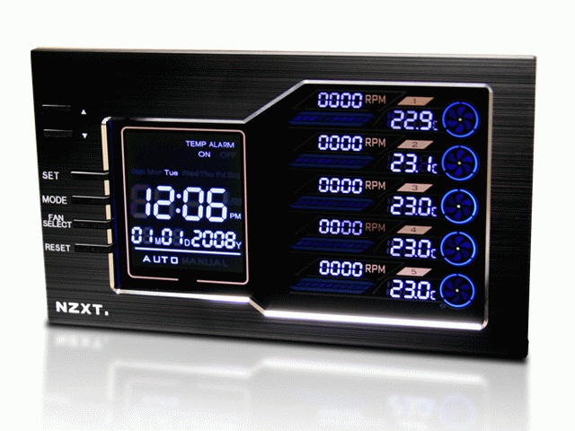 5,25 Панель NZXT Sentry LX - Multipanel Dual 5.25 LCD Fan Controller SEN-001LX