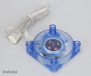 Вентилятор Akasa 40x40x10 AK-160BL-S LED