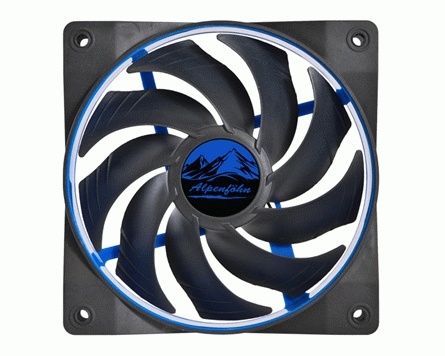 Вентилятор 120x120x25 Alpenfoehn Wing Boost 2 Plus PWM blue