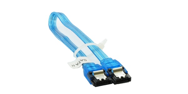 Кабель SATA Generic Mod Smart SATA3 Data Cable Straight UV Blue